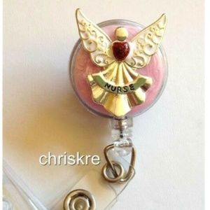 RN LPN Nursing Angel ID Badge Holder Lanyard Graduation Gift